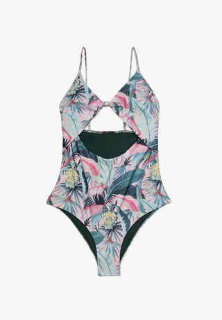 Swimsuit Knotted Beladona Recycled Print